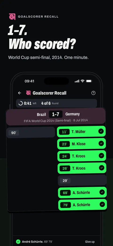 Goalscorer Recall: name every scorer